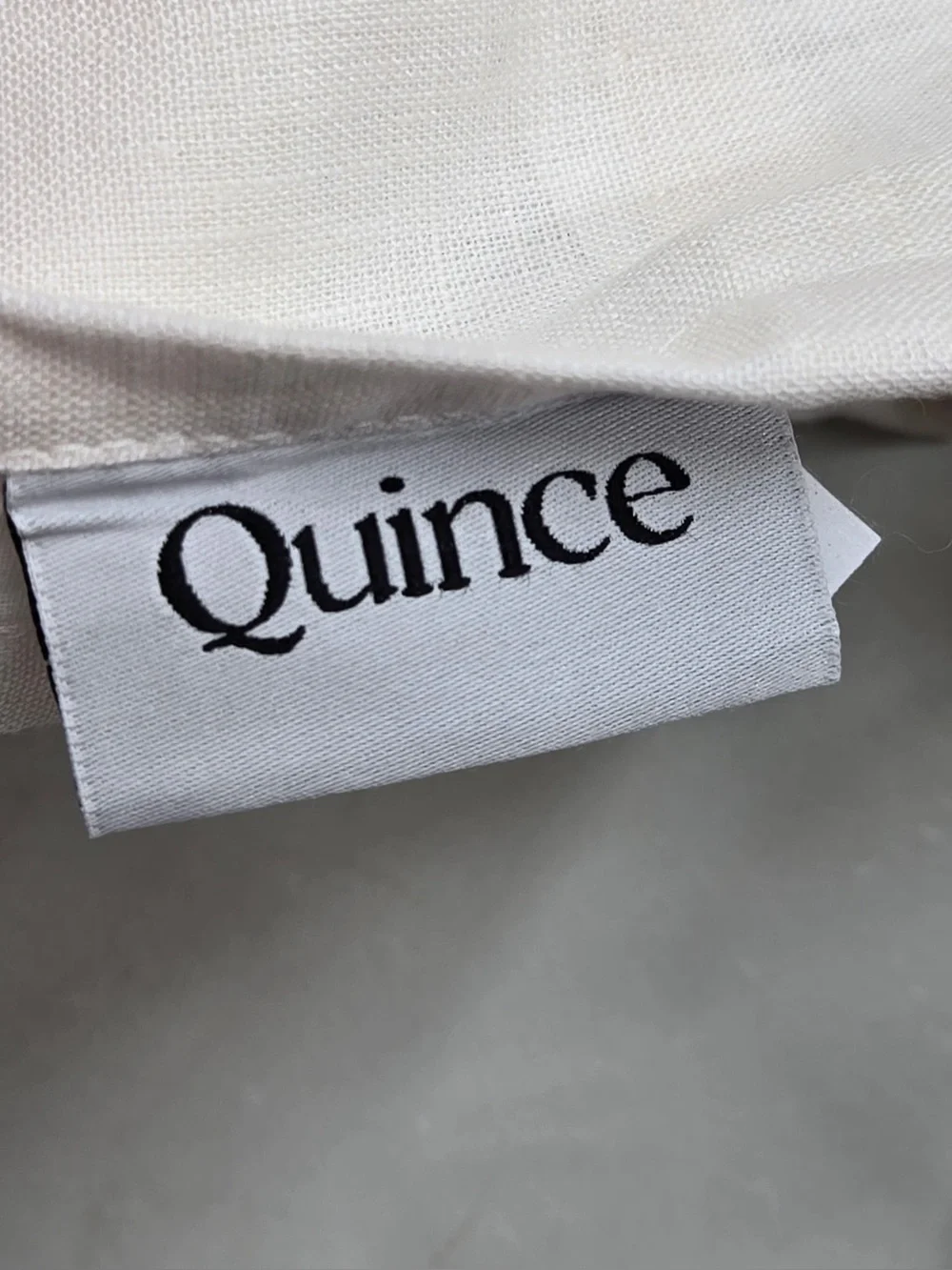 NWT QUINCE Set Of 2 48x96 European Linen Curtains Cream 0459